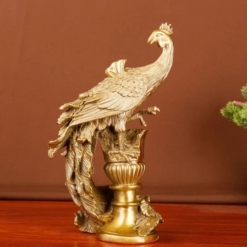 , Copper Han , Auspicious Dragon And Phoenix Ornament