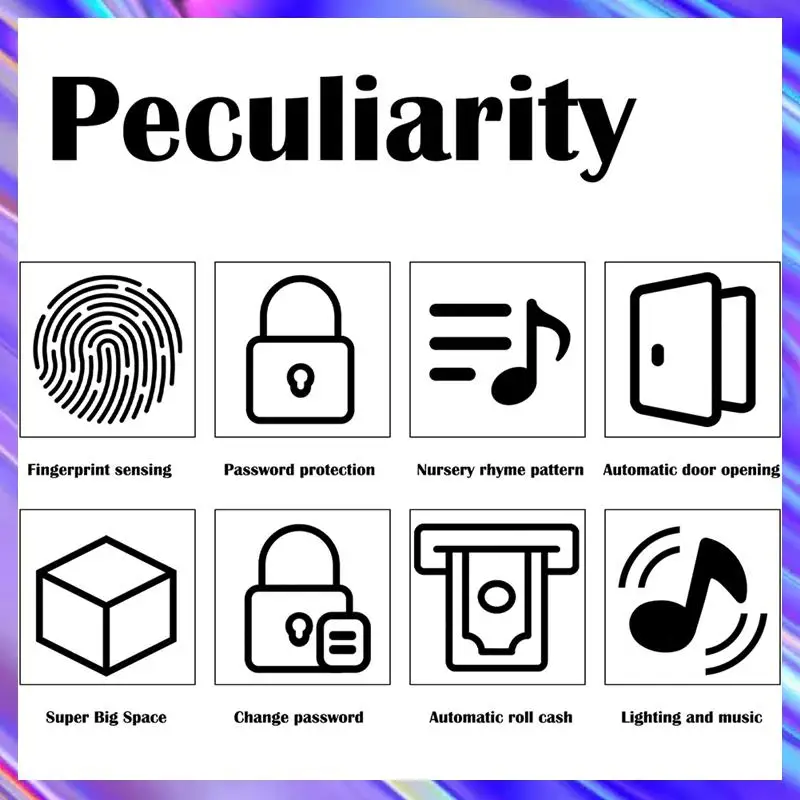 

A98Z электронная копилка для банкомата, пароль, копилка, сейф, умный отпечаток пальца, автоматическое банковское копилка, детский подарок, копилка