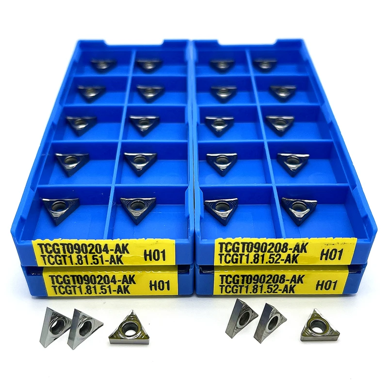 TCGT090202 TCGT090204 TCGT090208-AK H01 Internal Turning Tool Aluminum Inserts CNC Turning Insert Cutting Copper Aluminum Wood