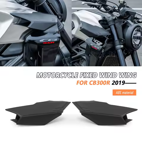 For Honda CB 300R 2019-2025 CB300R Motorcycle Frontal Spoilers Downforce Winglet Aerodynamic Wing Front Spoiler Side Spoilers