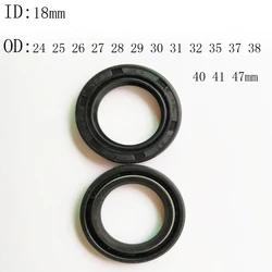 2 4PCS 18X24X4 18X26X5 18X28X4 18X29X7 18X30X7 18X32X8 18X37X8MM NBR Shaft Skeleton Oil Seal TC Nitrile Rubber Ring Gasket