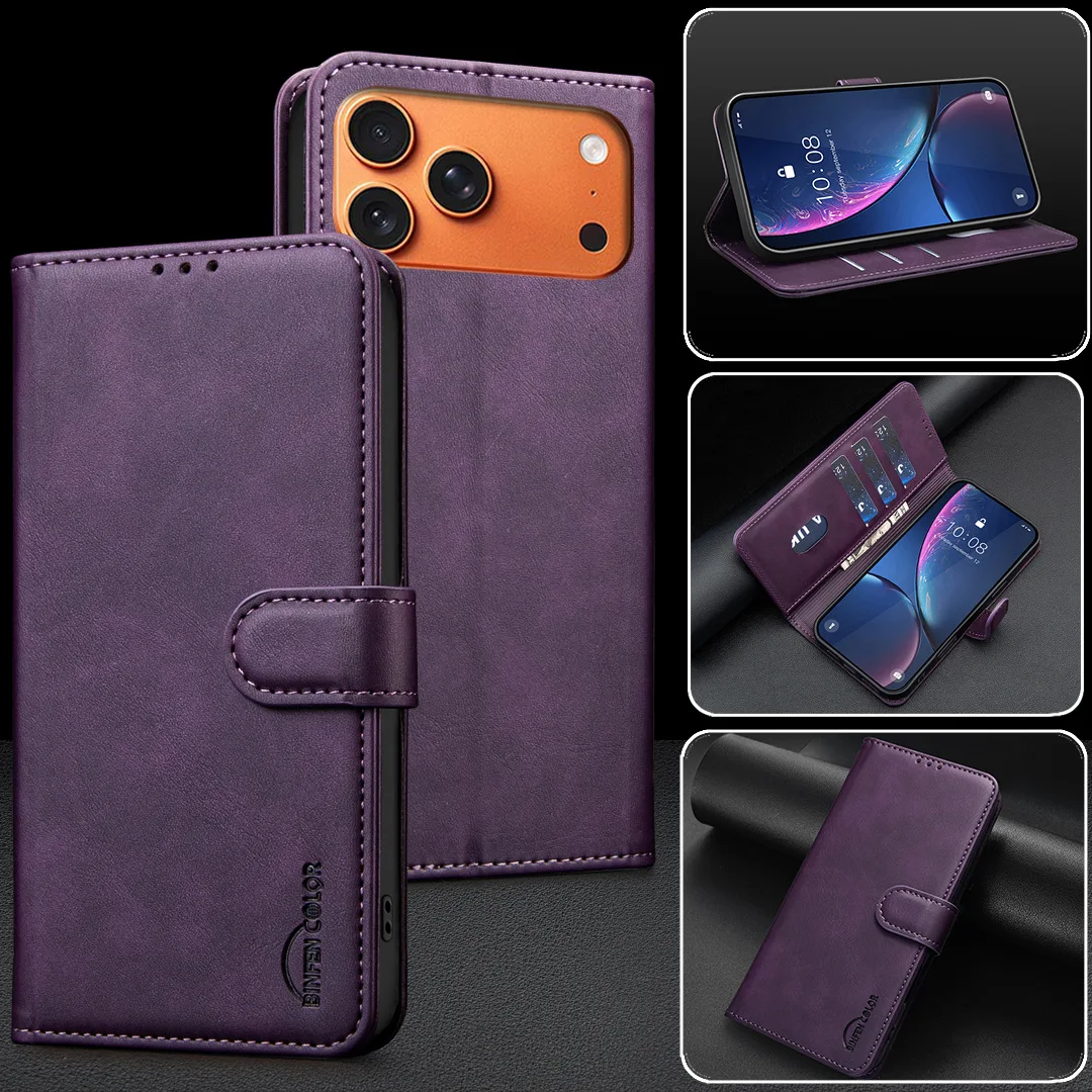 Étui à rabat en cuir rétro avec blocage RFID pour Tecno Spark GO 2024 GO3 50 Pro 40 40C 30 20C, housse de téléphone avec 3 emplacements pour cartes, anti-chute, Funda