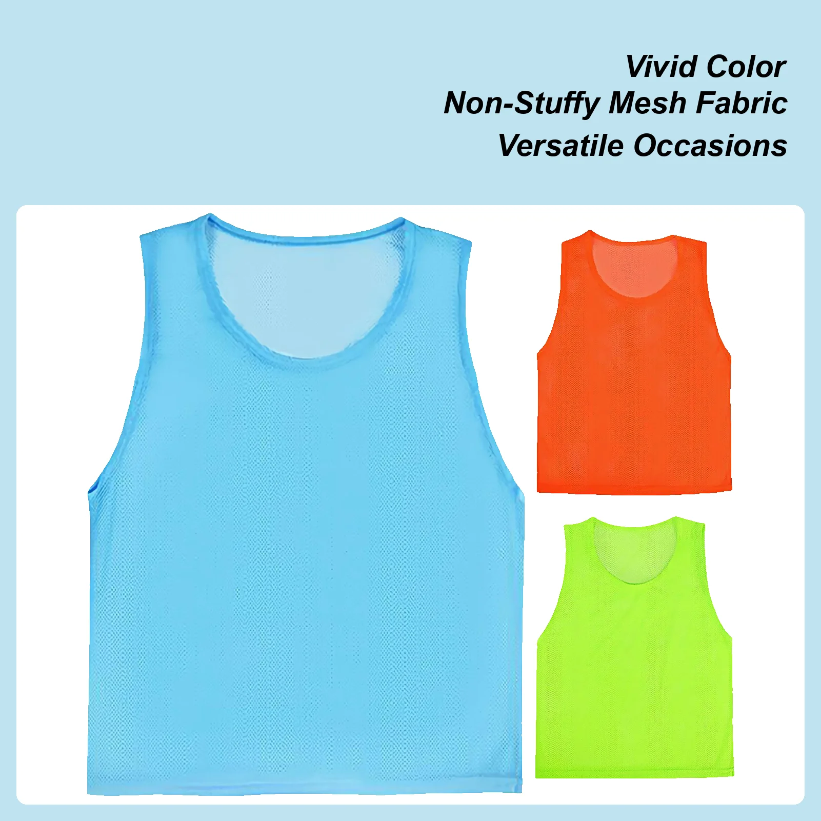 

1PCS Team Training Vest Soccer Pinnies Quick Drying Football Team Jerseys Sports Team Training Practice Youth Basketball Sports