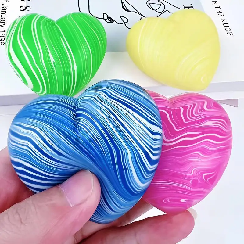 

1Pc new love flow pattern pinch music, office decompression toy, slow rebound maltose pinch hand grab soothing decompression fun toy