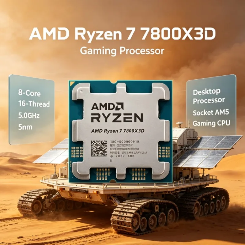 AMD Ryzen 7 7800X3D Desktop CPU 8-Core 16-Thread 5.0GHz 5nm 96M Cache AM5 100-100000910