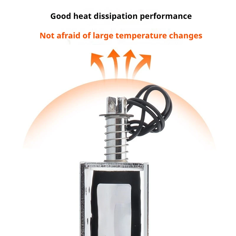100MM Long Stroke Electromagnet Thrust 15KG Push-Pull Electromagnet DC 24V AC 220V Self-Reset