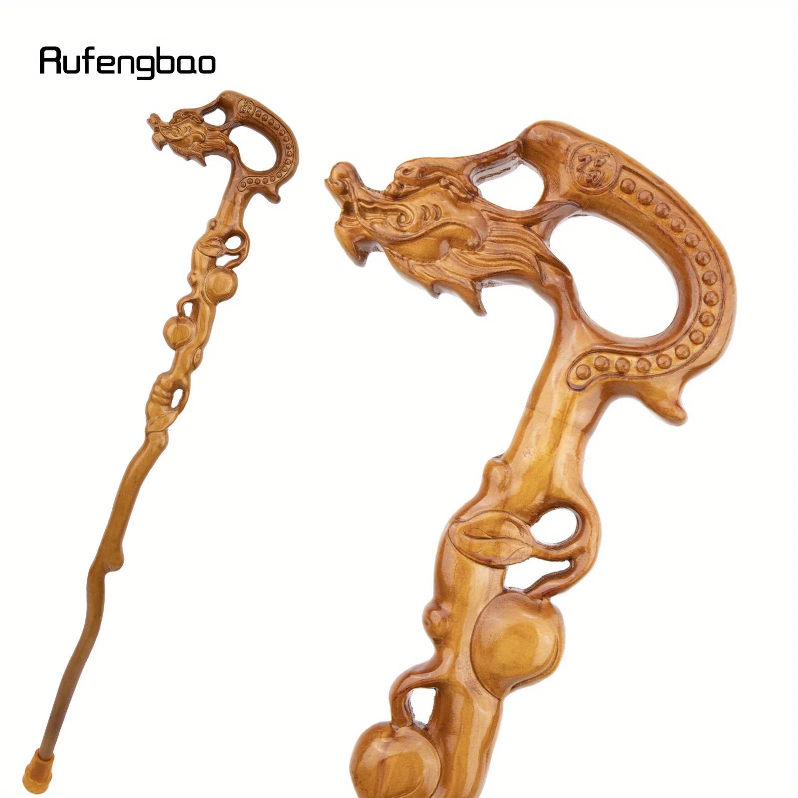 التنين الأصفر خشبية واحدة مشتركة موضة الخشب عصا الزخرفية Cospaly قصب العكاز عصا Crosier أداء المرحلة قصب 94 سنتيمتر