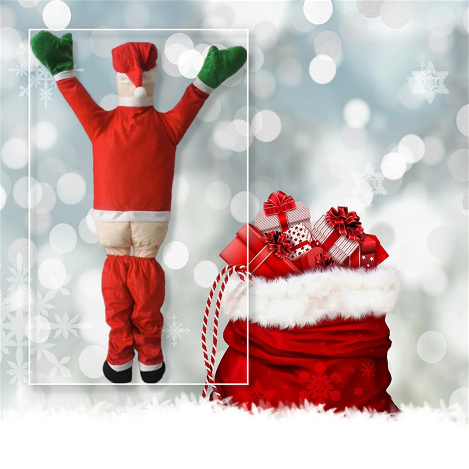 Nuova decorazione natalizia Ornamenti di Babbo Natale Cortile esterno Decorazione natalizia da appendere Puntelli Regalo di festa per gli amici