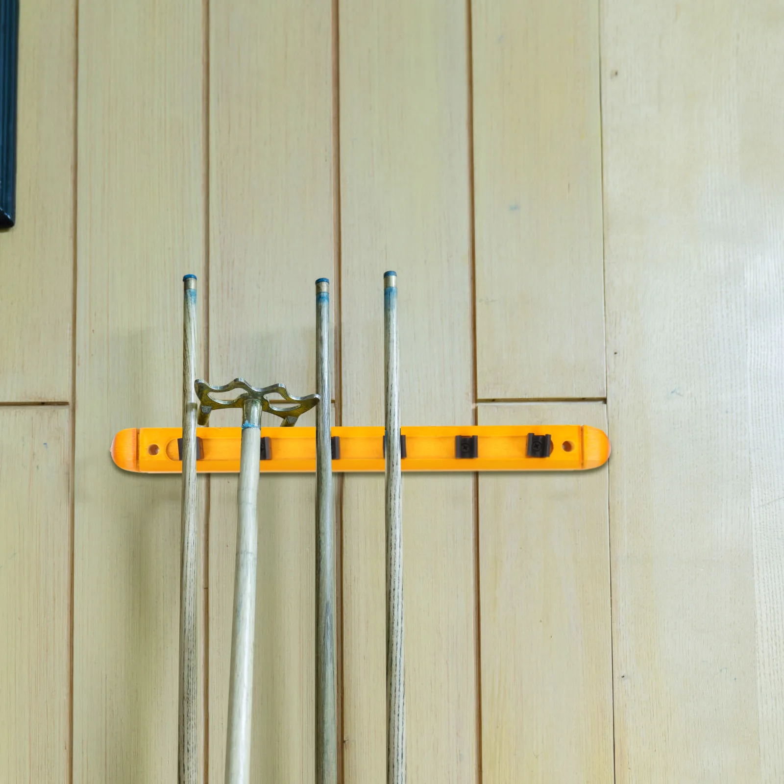 

1Set Wall Hanging Billiard Rod Rack Wood Material Fine Workmanship Space Saving Pool Table Accessories Display Stand