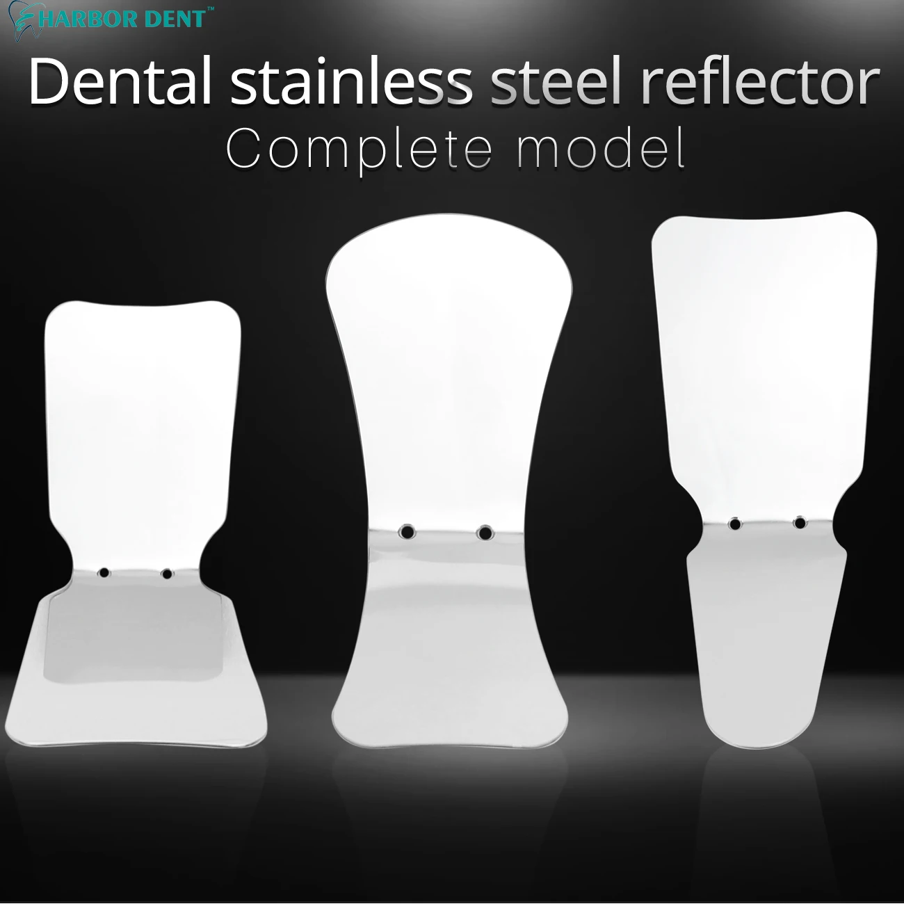 Dental Orthodontics Double Mirror Dentistry Photography Mirror Reflector Dentist Intraoral Stainless Steel Autoclavable