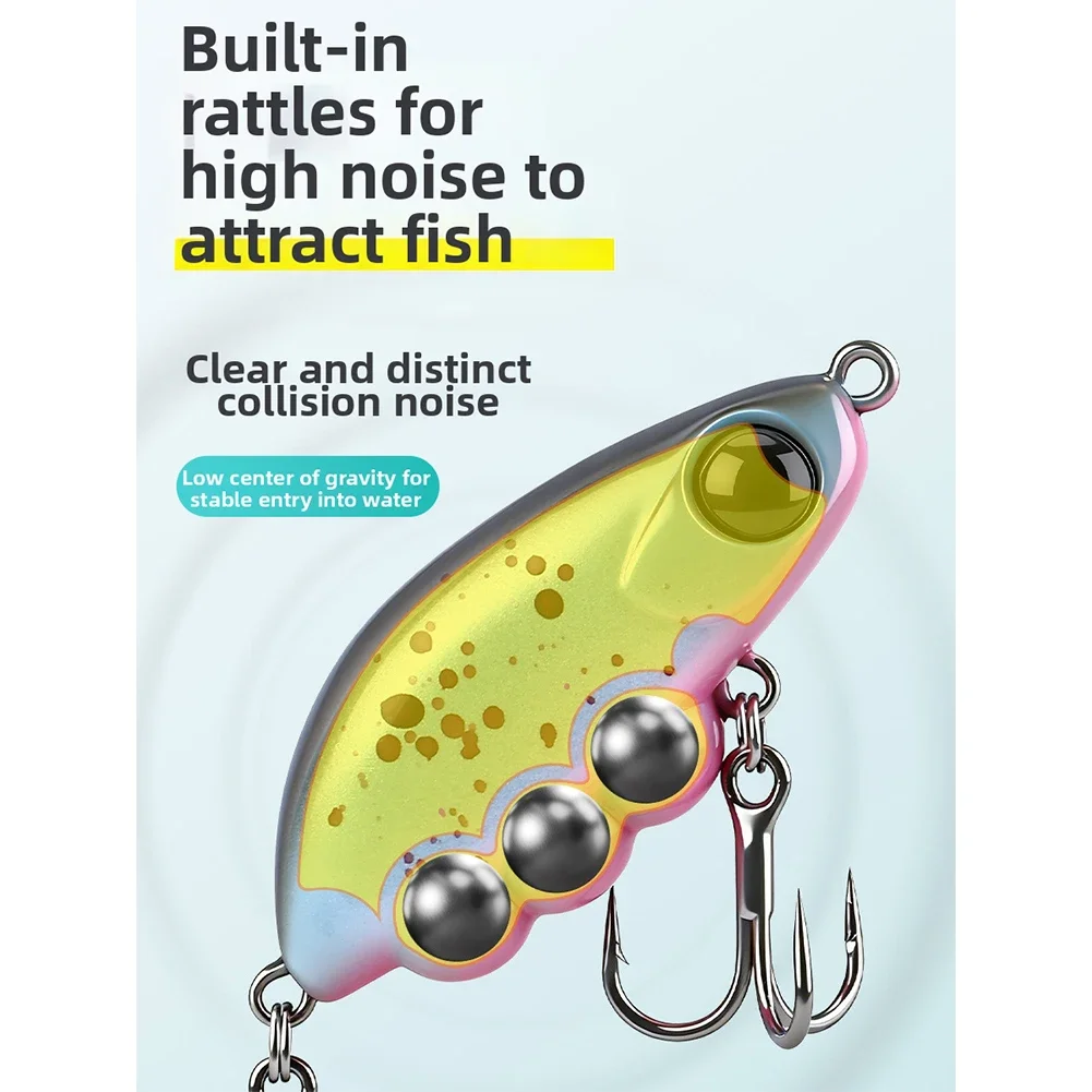 

Casting Lure Slow Sinking Minnow For Shore Fishing Long Casting Range Left-right Swing Action For Freshwater Species