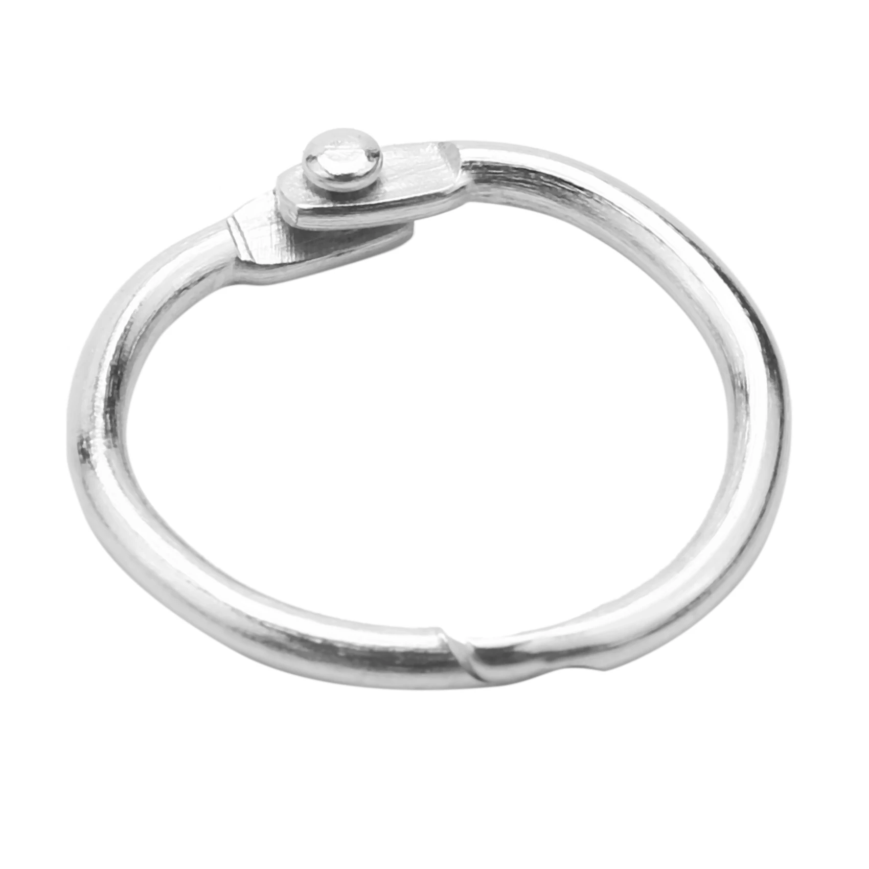 KSOL 100Pcs 25Mm Loose Leaf Binder Rings Key Rings Book Rings Binder Rings for Scrapbook/Album/Craft