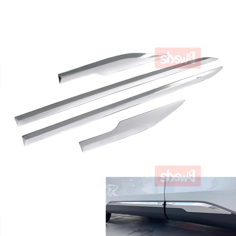 Fit For Toyota Corolla Cross 10 2021 2022  New Exterior Accessories 4PCS SUS304 Chrome Side Body Part Molding Trim Styling