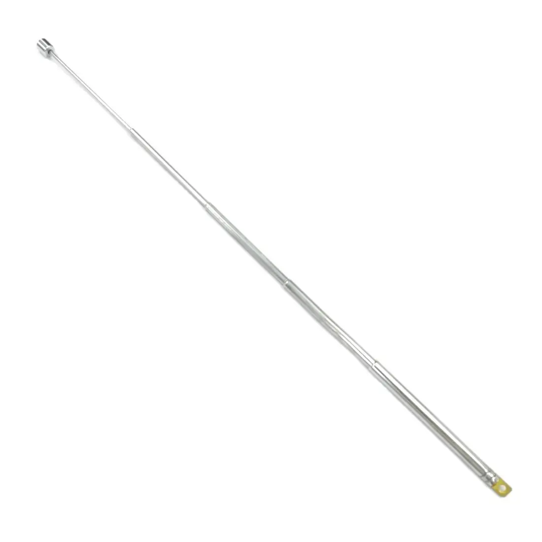 2X 102mm Long 5 Sections Telescopic Antenna Radio FM Aerial Flat Milling Silver Color DIY NEW Wholesale