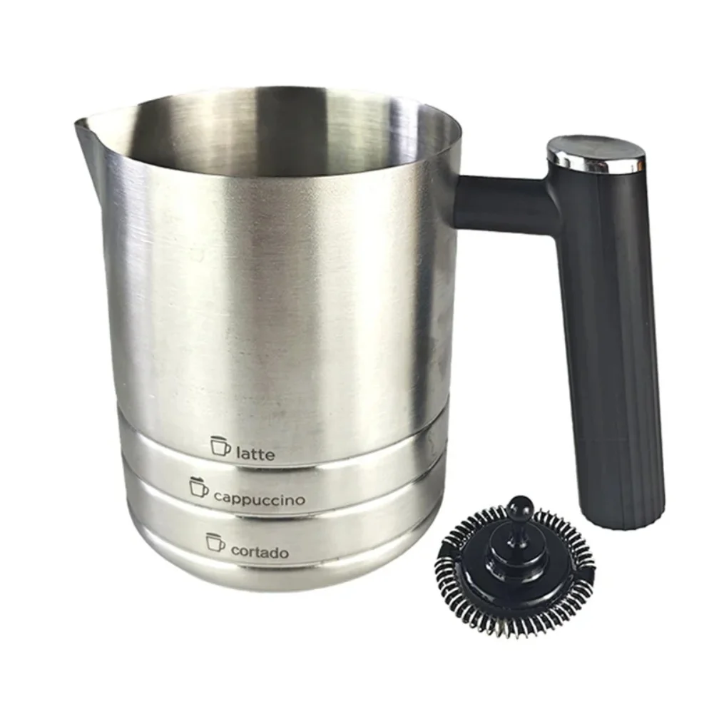 

Для ES601 для ES655 молочная пенообразователь, детали кофемашины, приготовление напитков, черный, легко очищаемый инструмент для вспенивания молока