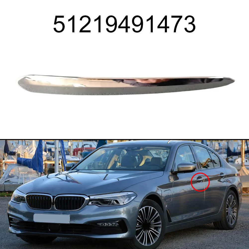 

Chrome Trim On The Car Door Handle For BMW G30 F90 G31 G32 Car Front Left Door Handle Trim Strip 51219491473 Exterior Parts