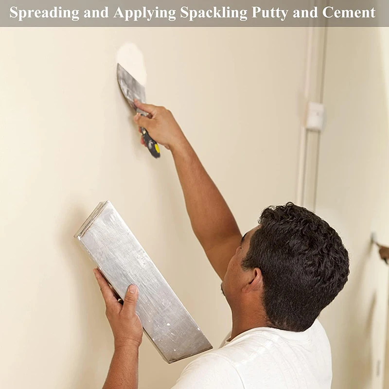 3Pcs Paint Wallpaper Scraper Set 2'', 3'', 4''Wide Stainless Steel Paint Scraper Kit Paint Filling Putty Scrapers Knife Tool Kit