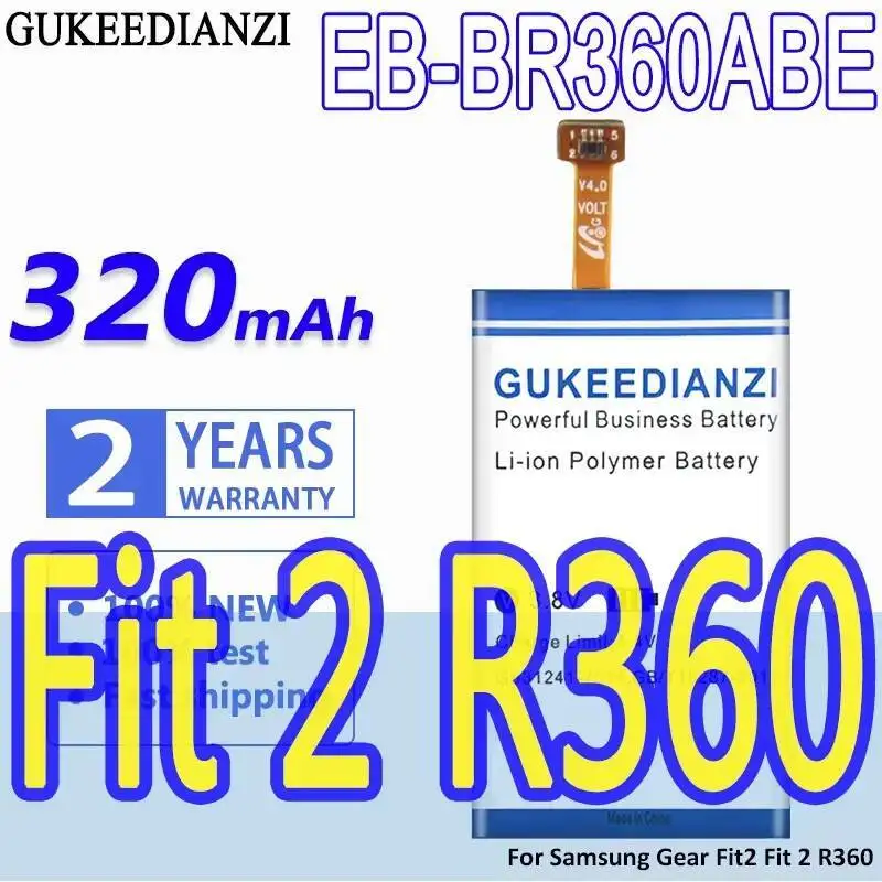 

GUKEEDIANZI аккумулятор EB-BR360ABE EB-BR365ABE 320 мАч для Samsung Gear R360 Fit 2 Pro Fitness SM-R365 R365 аккумуляторы