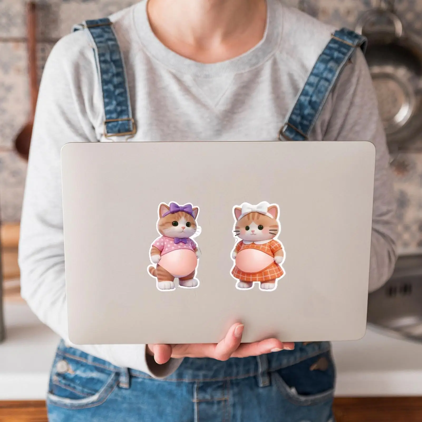 2pcs Cartoon Stickers Soft Belly Sensory Decals Kids Sticker
