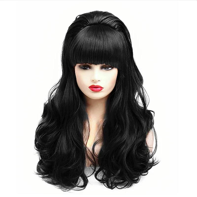 HAIRJOY ​​Synthetische Haar-Bienenstock-Perücke für Damen, lockig, lang, hitzebeständig, Cosplay-Perücken – Detail 6