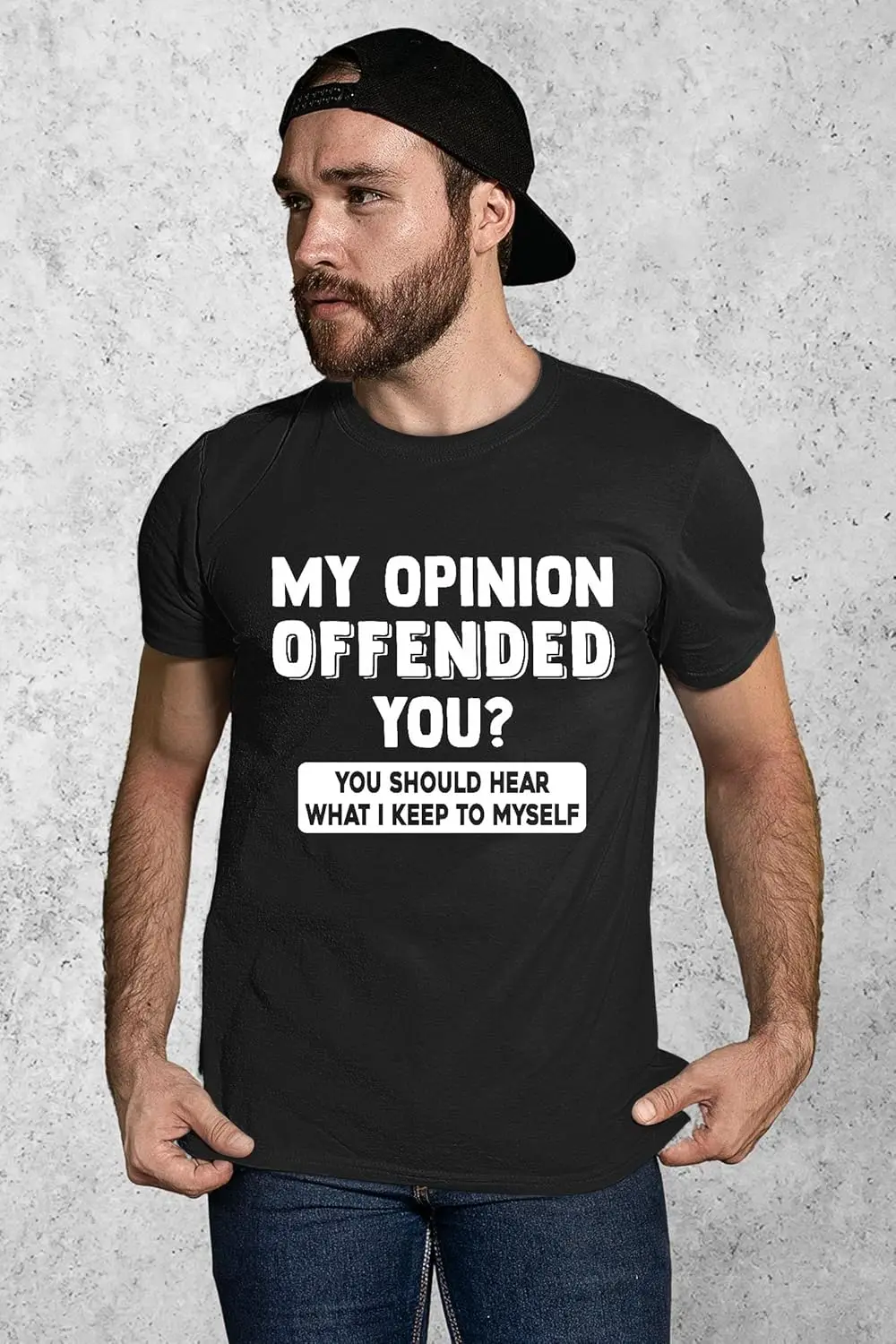 Promotion & Beyond My Opinion Offended You? Adult Humor Sarcastic Quote Design Gift Men's T-shirt