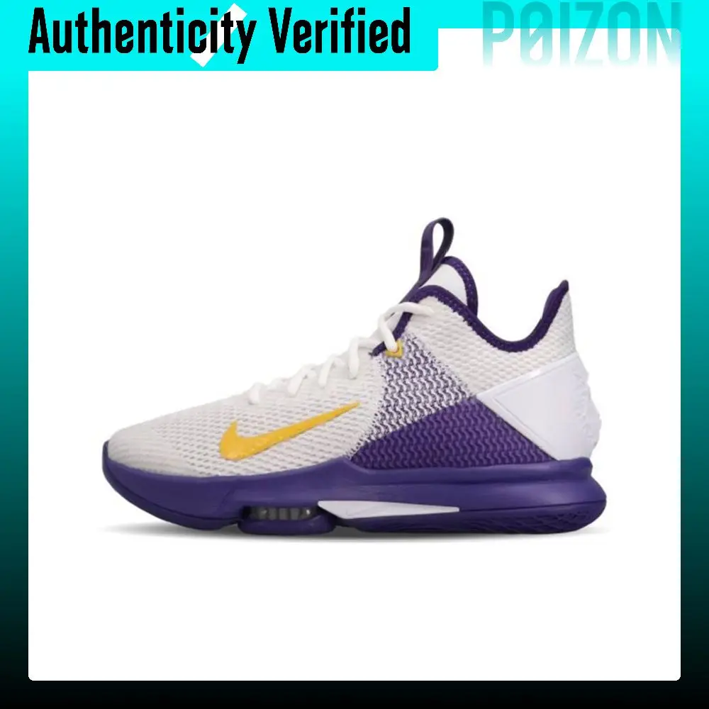 Nike Witness 4 LeBron EP Game Ready Mid top Basketball Shoes Men's Purple CD0188-100