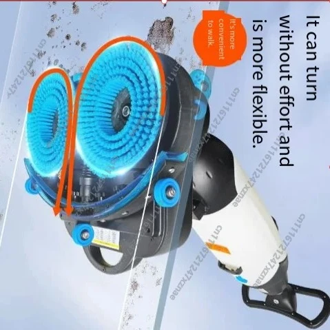 2000mAh Battery Cordless Wet Dry Vacuum Cleaner Mop, Automatic Floor Scrubber Electric Sweeper for Hard Floor, Model T50