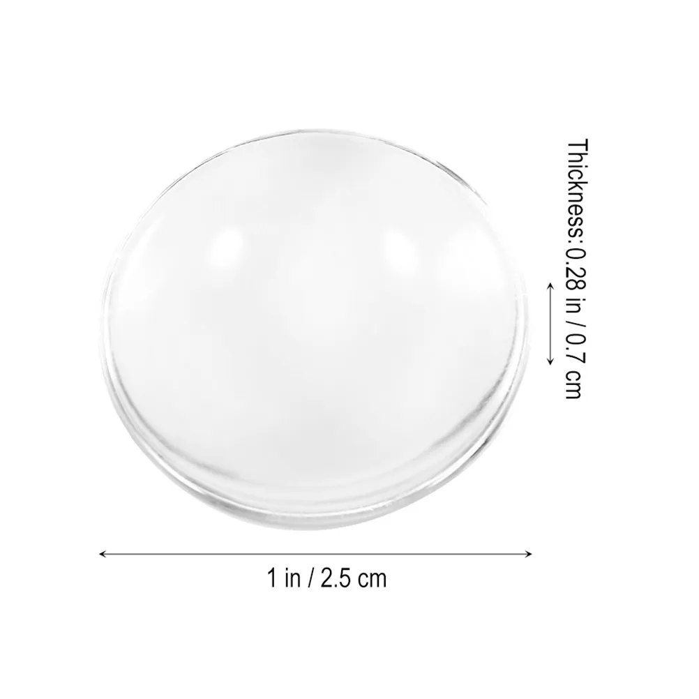 60Pcs Elegant Clear Round Cabochons Glass Dome 25Mm for Custom Jewelry Making Photo Pendants DIY Art Projects Necklace Supplies view 2