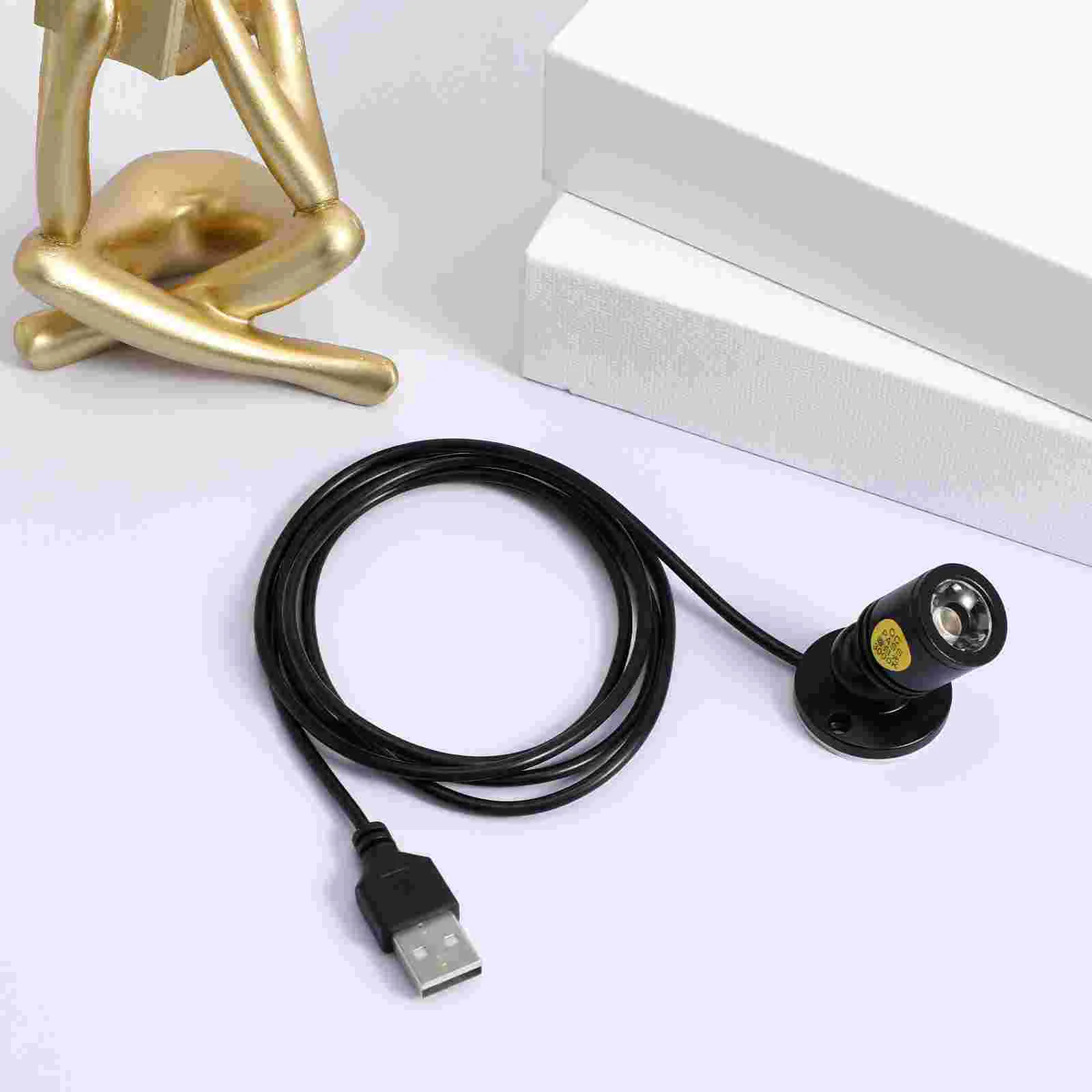 USB Small Spotlight Jewelry Showcase LED Display Plant for Under Cabinet Aluminum Alloy