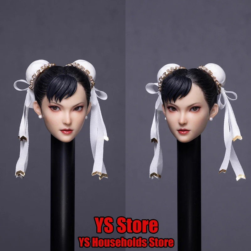 

Z6TOYS 1/6 Beauty Street Female Fighter Chun Li Delicate Head Sculpt Model ZC020 Toys Accessory For 12nch Action Figure Body