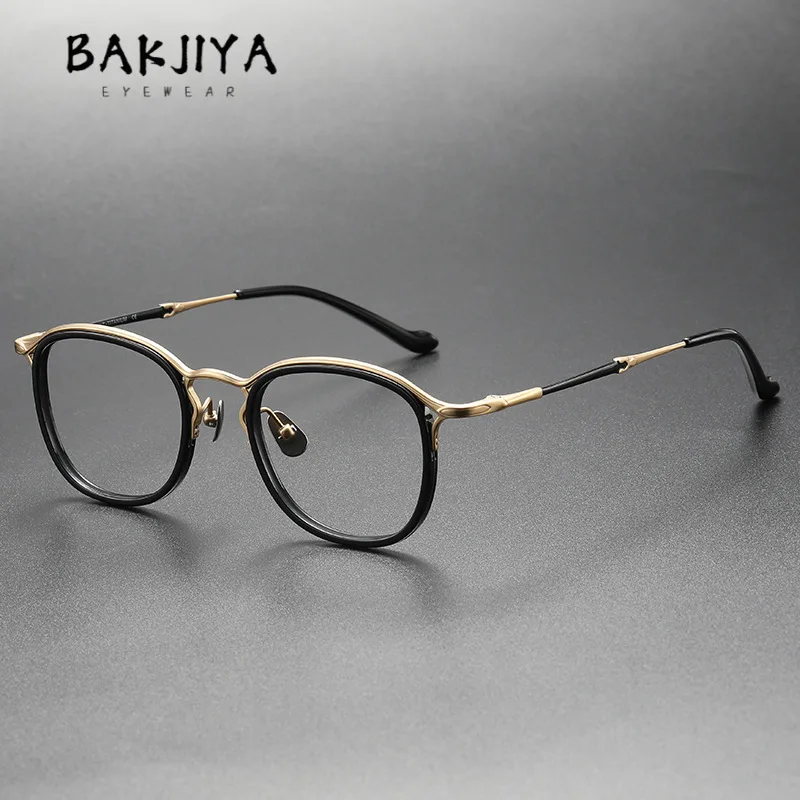 Vintage Square Acetate Titanium Glasses Frames for Men 2025 Japanese Handmade Designer Full Rim Prescription Eyeglasses Frames