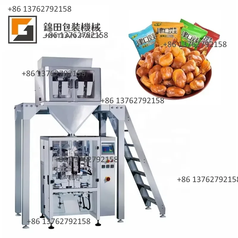 【2026】 304 Stainless Steel High Speed 4 Head Linear Weigher for Hollow Powder Croton Chickpea Millet Packaging Machine