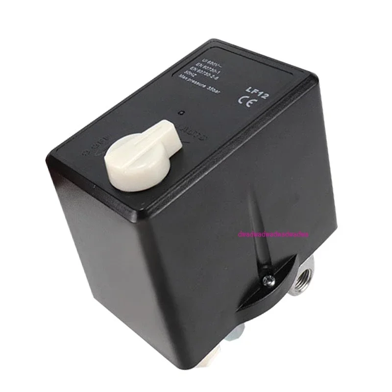 Pressure Switch 380V 90-120 psi Manual On-off Knob Air Compressor Controller with Thermal Protection Relay LF12