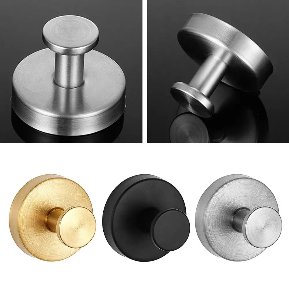 Stainless Steel Suction Cup Hook Waterproof Wall Mount Hooks Punch-free Reusable Kitchen Bathroom Wall Hanger Towel Clothes