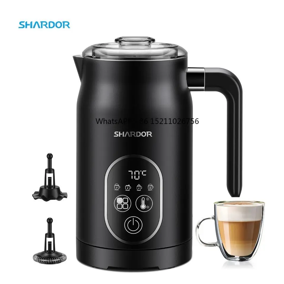 

Automatic Warm and Cold Foam Maker for Coffee Latte Cappuccino 270ml 4 in 1 Steamer Electric Milk Frother