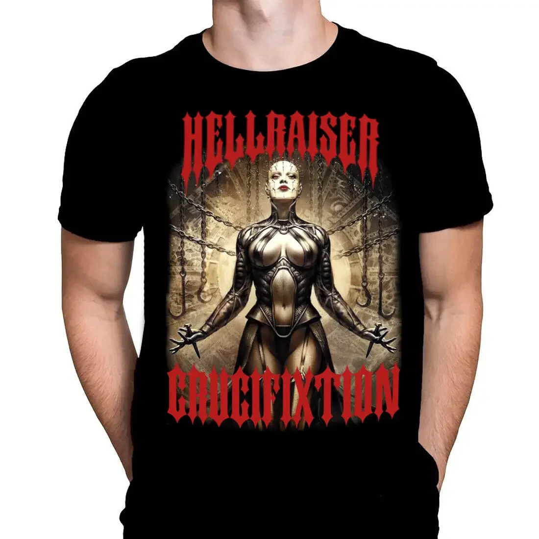 Hellraiser Crucifixtion Classic Horror Movie T Shirt Halloween