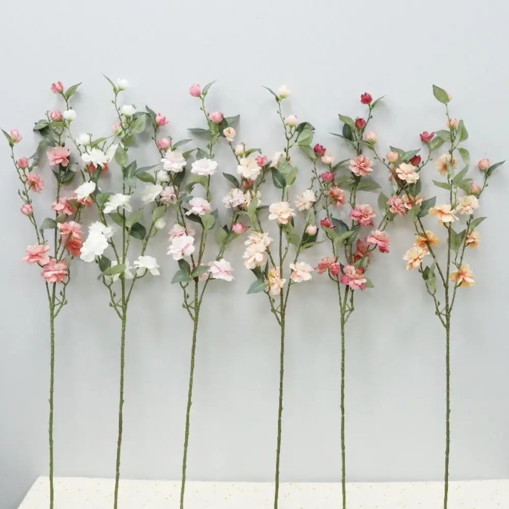 人工椿の色の花束,偽の絹のプラスチックの花,お祭りの装飾,手作り,絶妙