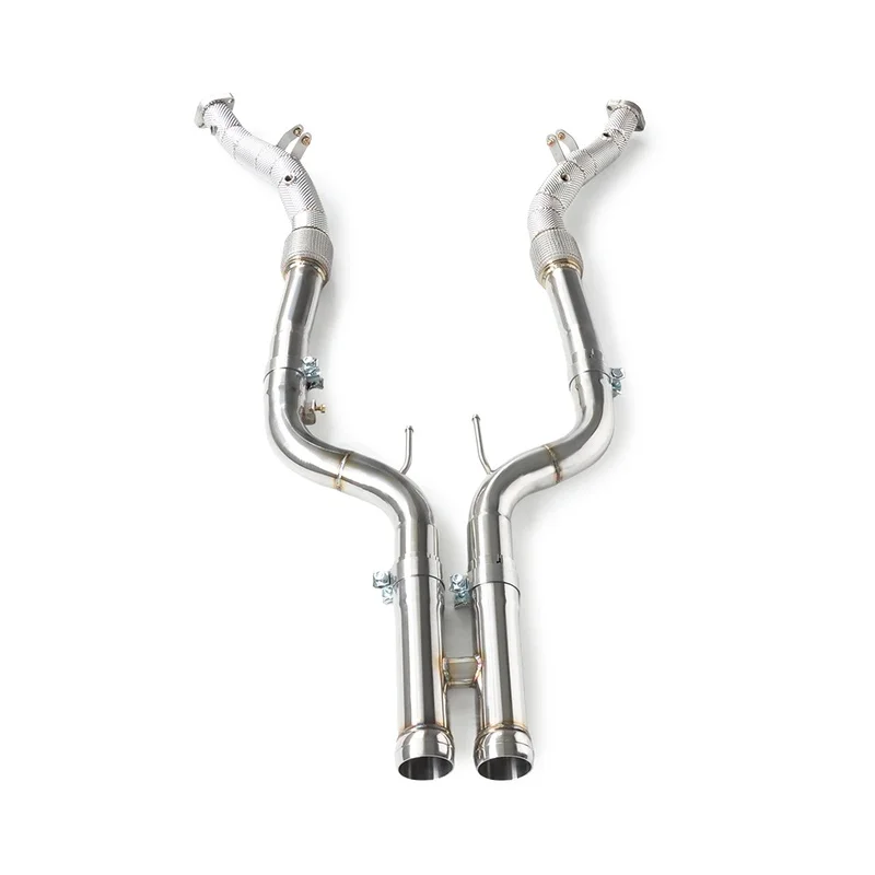 -S63 W222 5.5T High Performance Pipe with Thermal Insulation Exhaust System Downpipe