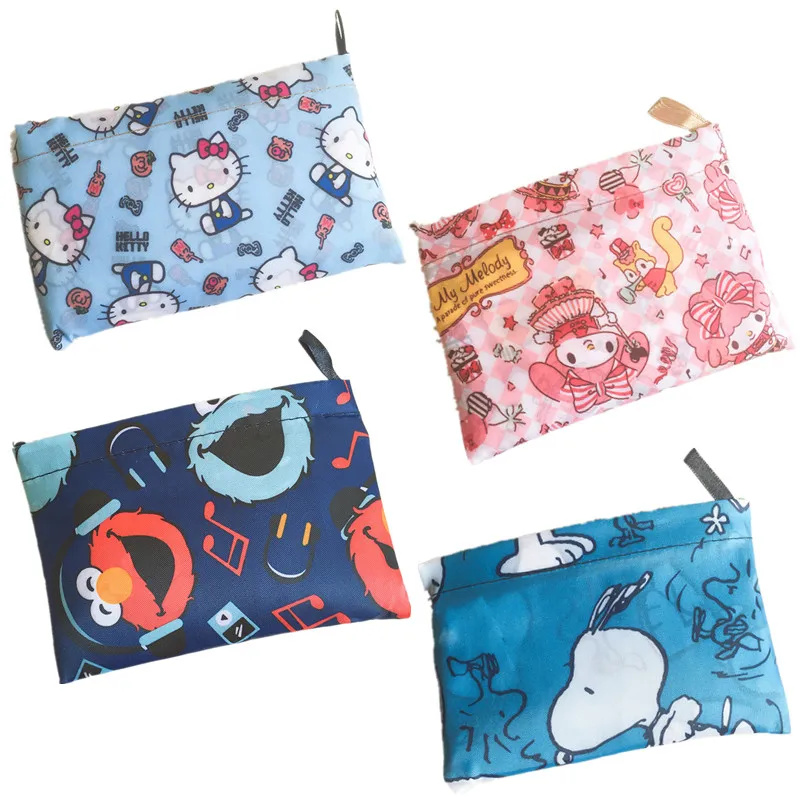 39 Models Anime My Melody Kt Cat Kuromi Cinnamoroll Purin Dog High Capacity Eco Friendly Shopping Bag Kawaii Storage Handbag