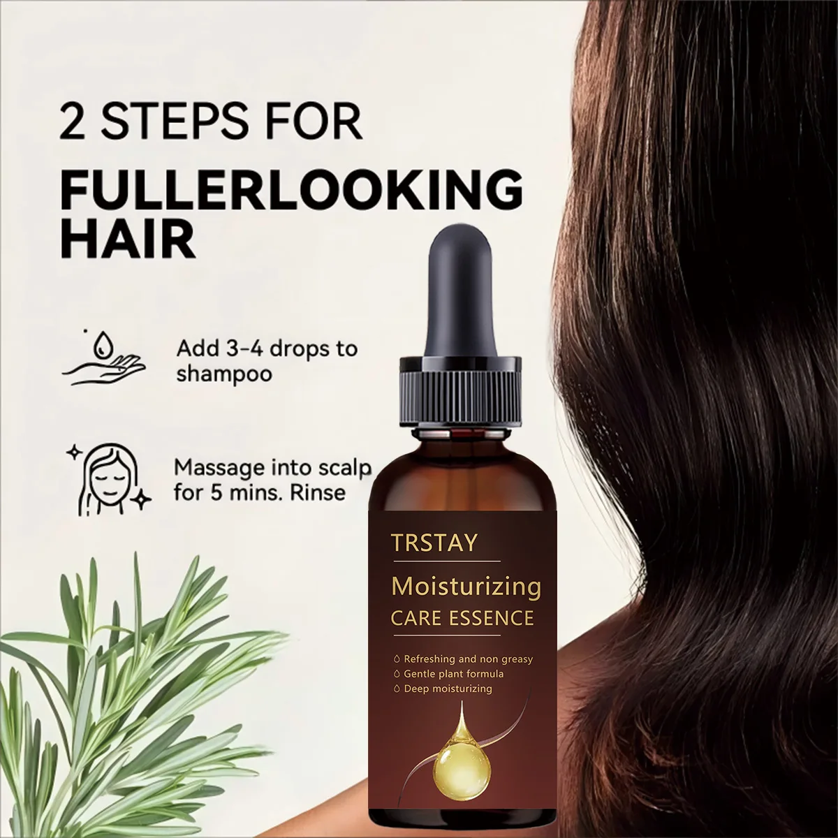 

Refreshing Light Non-Sticky Daily Hydrating Hair Care Essence Oil