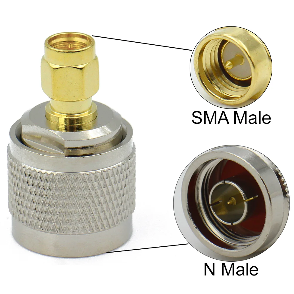 L16 N to SMA Connector Male Female Straight Adapter SMA to N Test Converter for Wi-Fi Cable,mobile communications,wireless data