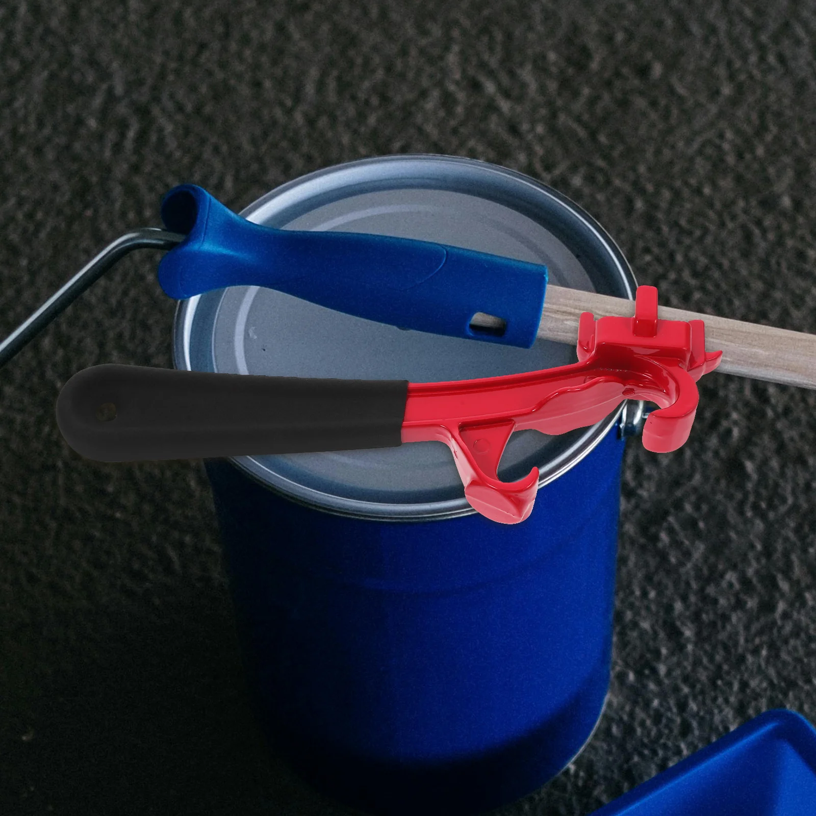 

Ton Drum Opener Wrench Heavy Duty Paint Bucket Lid Lifter Tool For Metal Plastic Can Bung Barrel Pail Remover Home