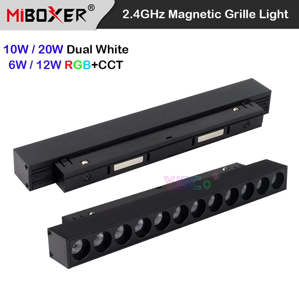 Milight 2.4G RF telecomando Miboxer 2.4GHz 6W 12W RGB + CCT luce a griglia magnetica 10W 20W Dual White CCT plafoniera a LED 48V