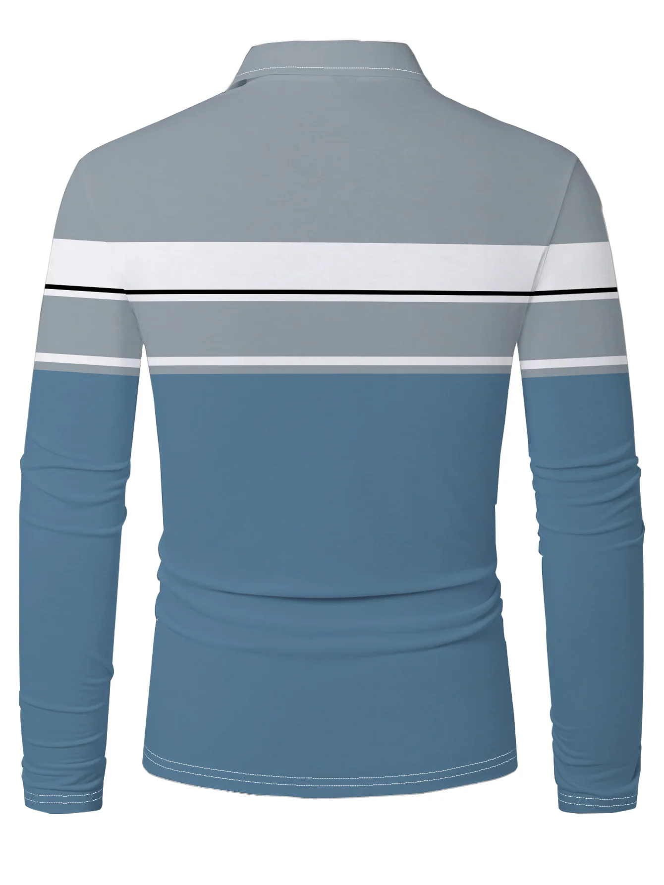 The New Men's POLO Shirt for Spring and Autumn 2025 Is Skin-Friendly Casual and Fashionable with Striped Prints