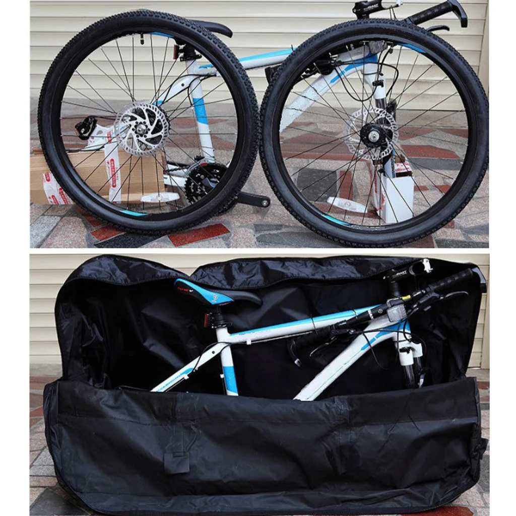 Saco de Carga Impermeável para Bicicleta Dobrável, Bolsa de Transporte para Bicicleta de Montanha, Estojo de Viagem à Prova de Chuva para Bicicletas de Estrada e Equipamentos de Ciclismo
