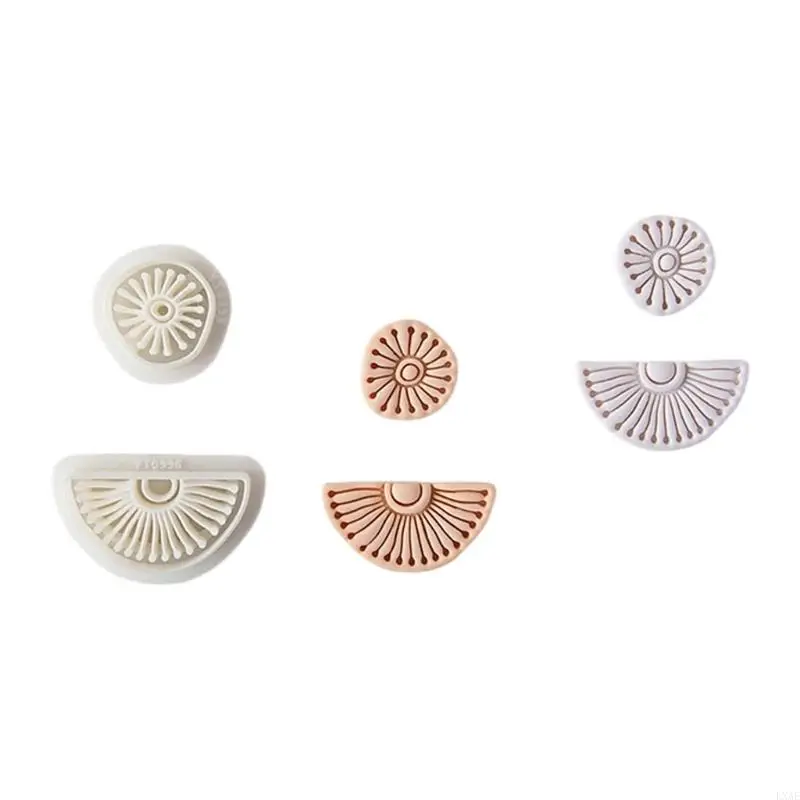  Flexible Silicone Bohemian Geometric Earrings Molds Convenient Ear Rings Pendant Epoxy Mould Jewelry Crafting Supplies