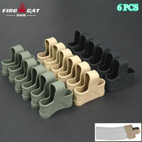 1/6PCS Tactical Nylon 5.56 Rubber Cage Loops Fast Mag Pull for M4 M16 AM Magazine Assist Airsoft Shooting Hunting Accessories