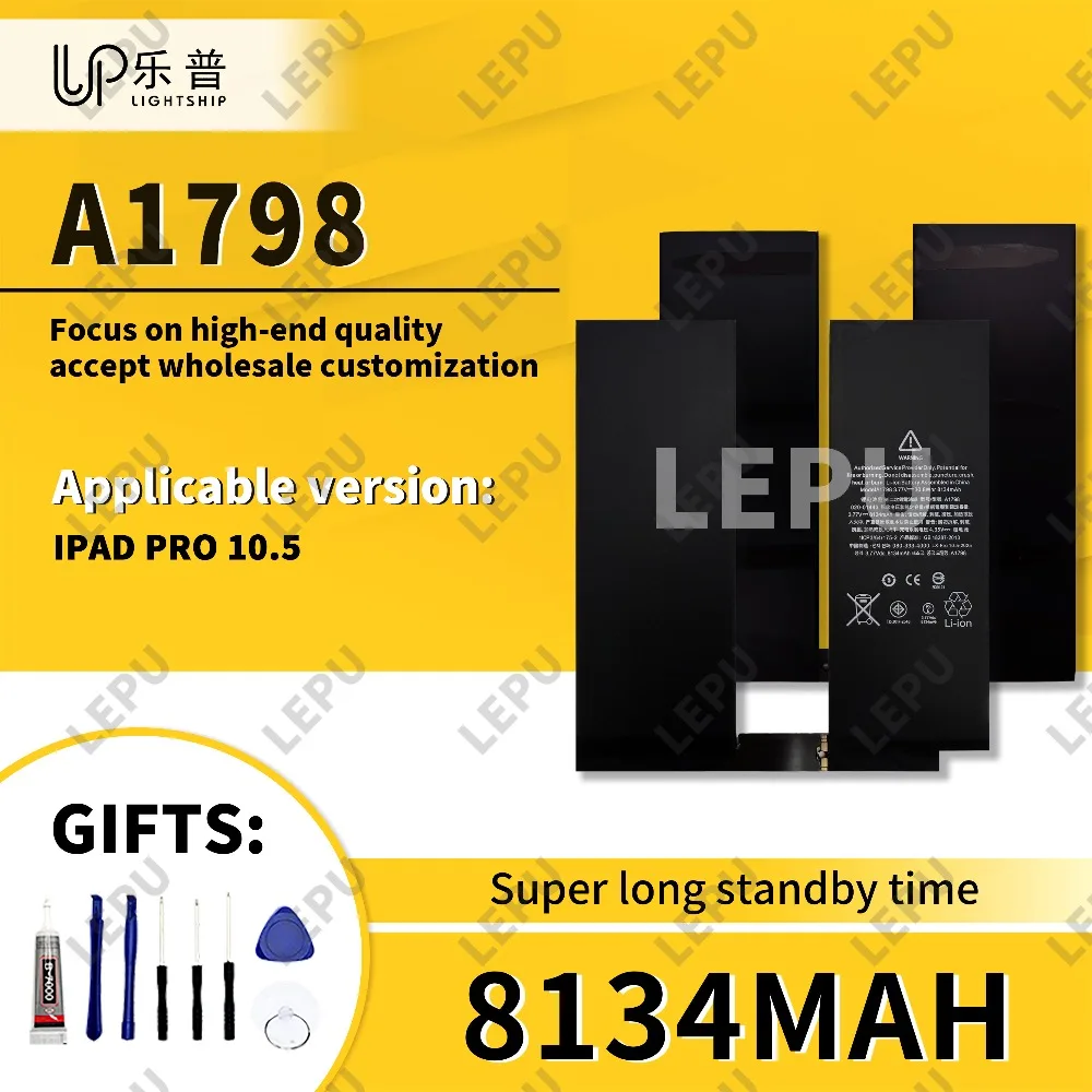 

8134mAh IPAD PRO 10.5 Battery A1798 Tablet Replacement Battery with Tools Kits IPAD PRO 10.5 Original High Quality Battery