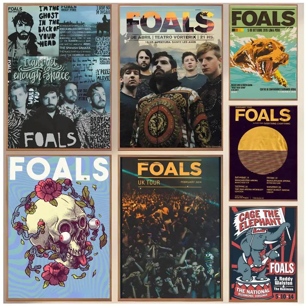 Energetic Rock Band F-Foals Poster  Classic Home Interior Design & Modern Wall Decor Art Collection