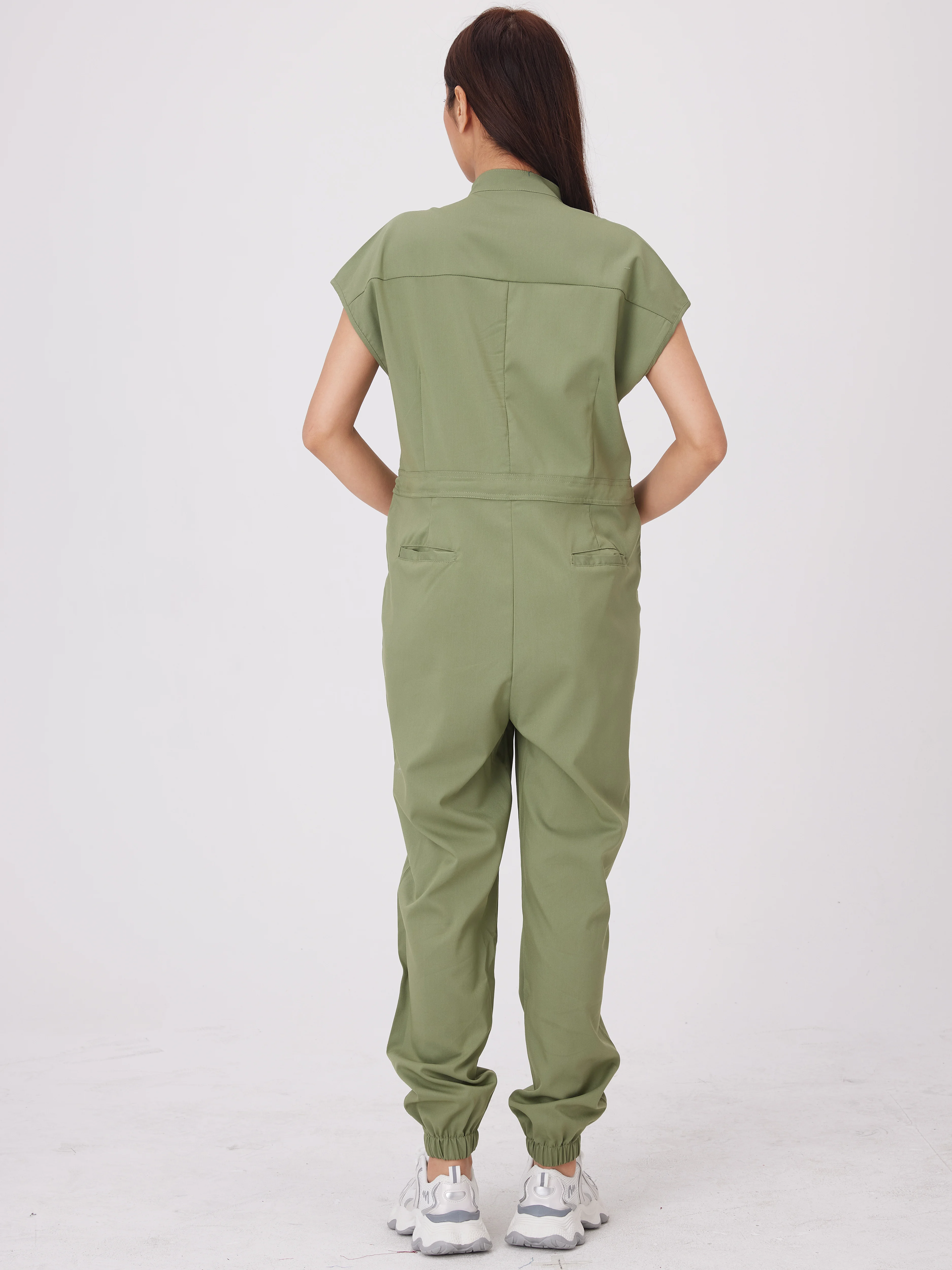 New style Medical Apparel Scrub Uniform Women Short Sleeved Scrubs Jumpsuit Medical Hospital Clothing Scrub Uniforms with Pocket
